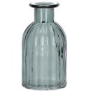 Grüne Rillenvasen, Höhe 14cm