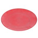 MDF Holz Teller Rot Antik Finish. 39 cm