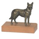 Schäferhund Bronzefigur für Gewinner