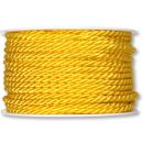Deko Kordel in Gelb, 4mm, Länge 25 Meter