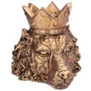 Deko Löwe mit Krone, für kleines Töpfchen.