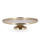 Deko Tablett mit Fuss, Gold, Durchmesser 48 cm