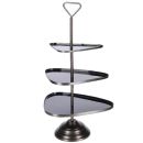 Schwarze Etagere 3 Teller