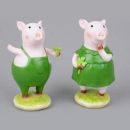 Lustige Schweine Figuren 2 Modelle 6 Stück