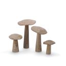 Holz Fliegenpilz Gruppe Natur. Set 4