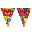 Wimpel Girlande HAPPY BIRTHDAY bunte Ballons