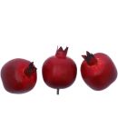 Granatapfel künstlich, Rot, 12 Stück