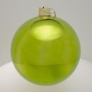 Weihnachtskugel lindgrün glanz, 25cm, 1 Stück