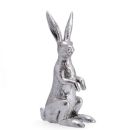 Hasen Figur Silber. 20 cm.