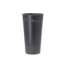 Kunststoff Vase Schwarz. 40 cm.