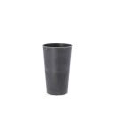 Kunststoff Vase Schwarz. 24 cm.