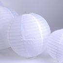 Lampion Ballon Nylon weiß - 20 cm.