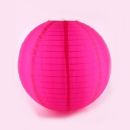 Pinkfarbener Nylon Lampion