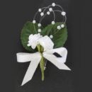 Weißer Rosen Anstecker günstig
