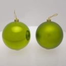 Christbaumkugeln lindgrün sortiert. 15cm. 4 Stück